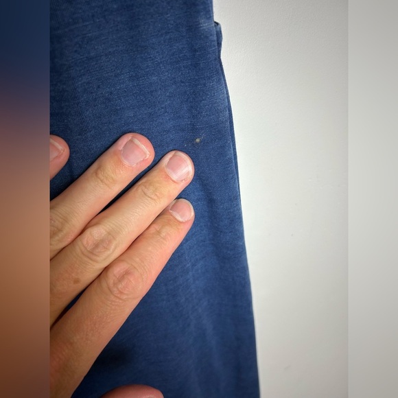 Indigo Pure Jill Navy Blue Cowgirl Chic Midi Skirt Minimalist Old money size S - Picture 7 of 11